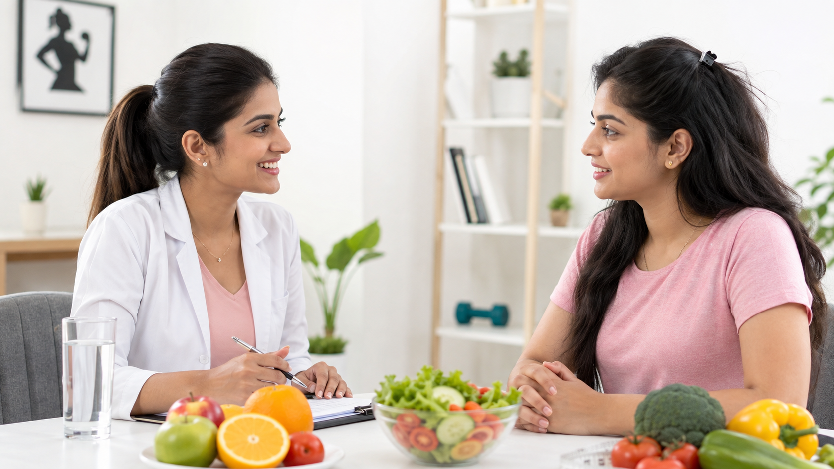 Diet consultation support for women at Workout Wonders