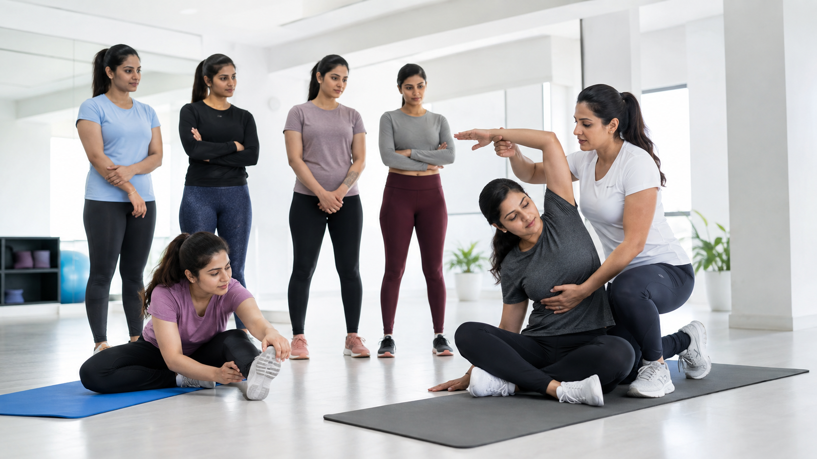 Women training together at Workout Wonders